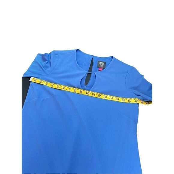 Vince Camuto Women's Pleated Sleeve Float Shift Dress *NOTE DEFECT in pic - SZ 4 - Picture 11 of 14